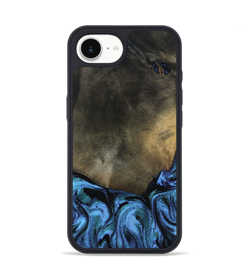 iPhone 16e Wood Phone Case - Gunner (Blue, 799427)