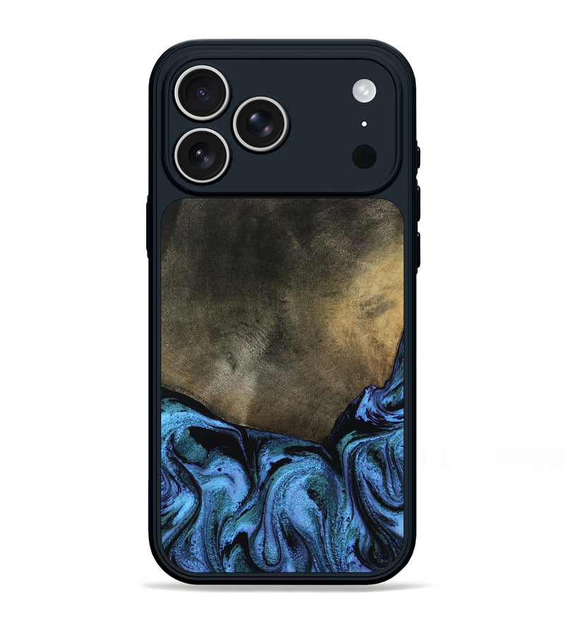 iPhone 17 Pro Max Wood Phone Case - Gunner (Blue, 799427)