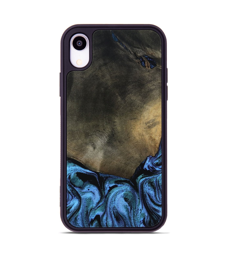 iPhone Xr Wood Phone Case - Gunner (Blue, 799427)