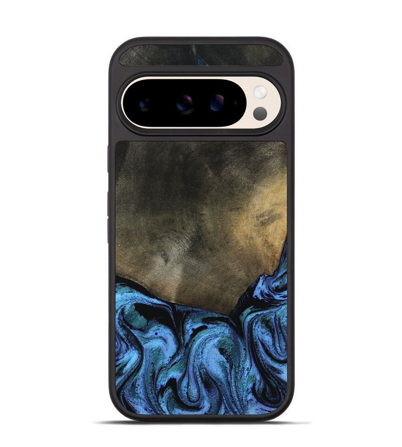 Pixel 10 Wood Phone Case - Gunner (Blue, 799427)