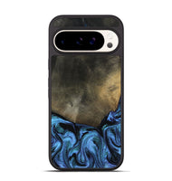 Pixel 9 Wood Phone Case - Gunner (Blue, 799427)