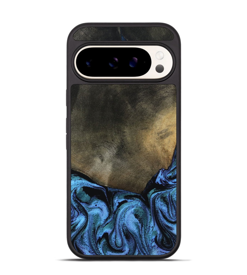 Pixel 9 Pro Wood Phone Case - Gunner (Blue, 799427)