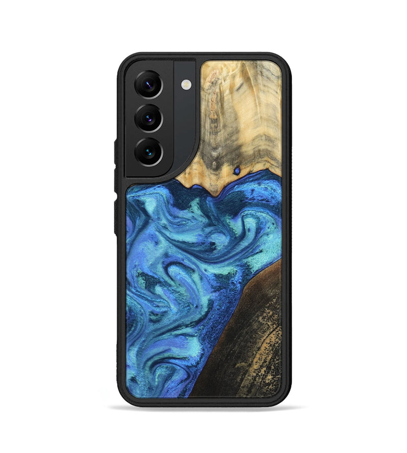 Galaxy S22 Wood Phone Case - Brenton (Blue, 799428)