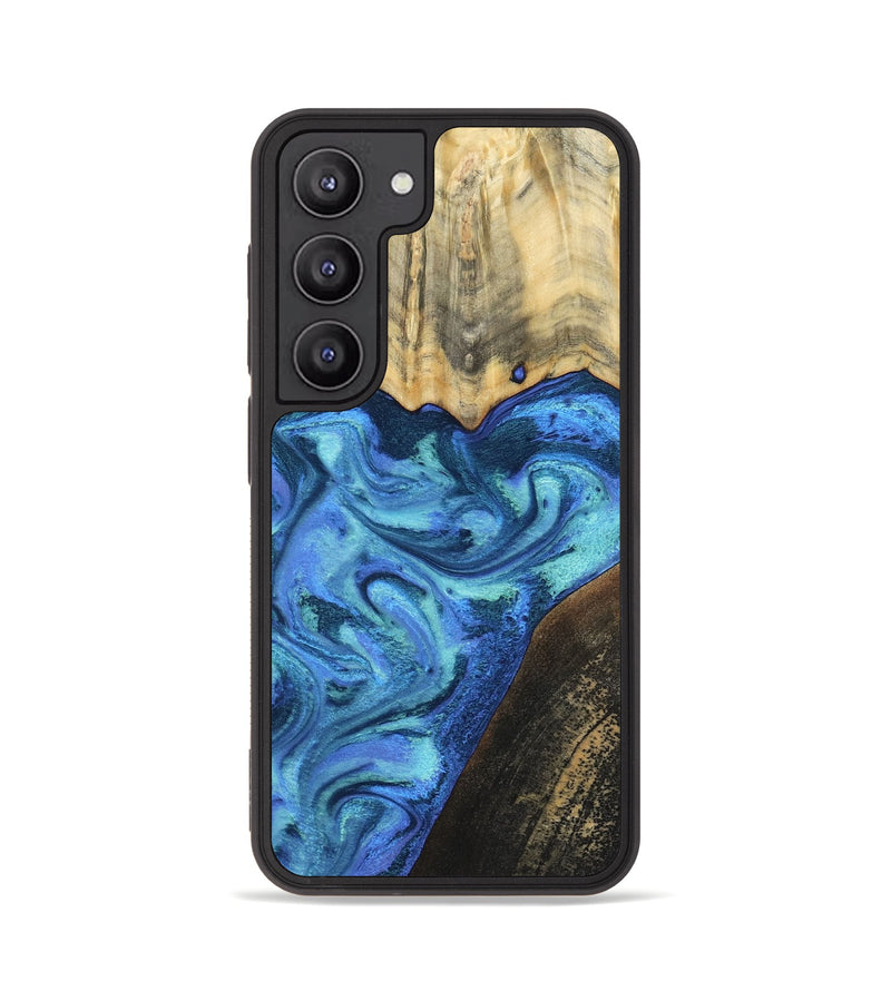 Galaxy S23 Wood Phone Case - Brenton (Blue, 799428)