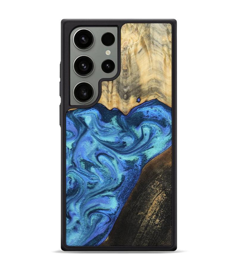 Galaxy S24 Ultra Wood Phone Case - Brenton (Blue, 799428)