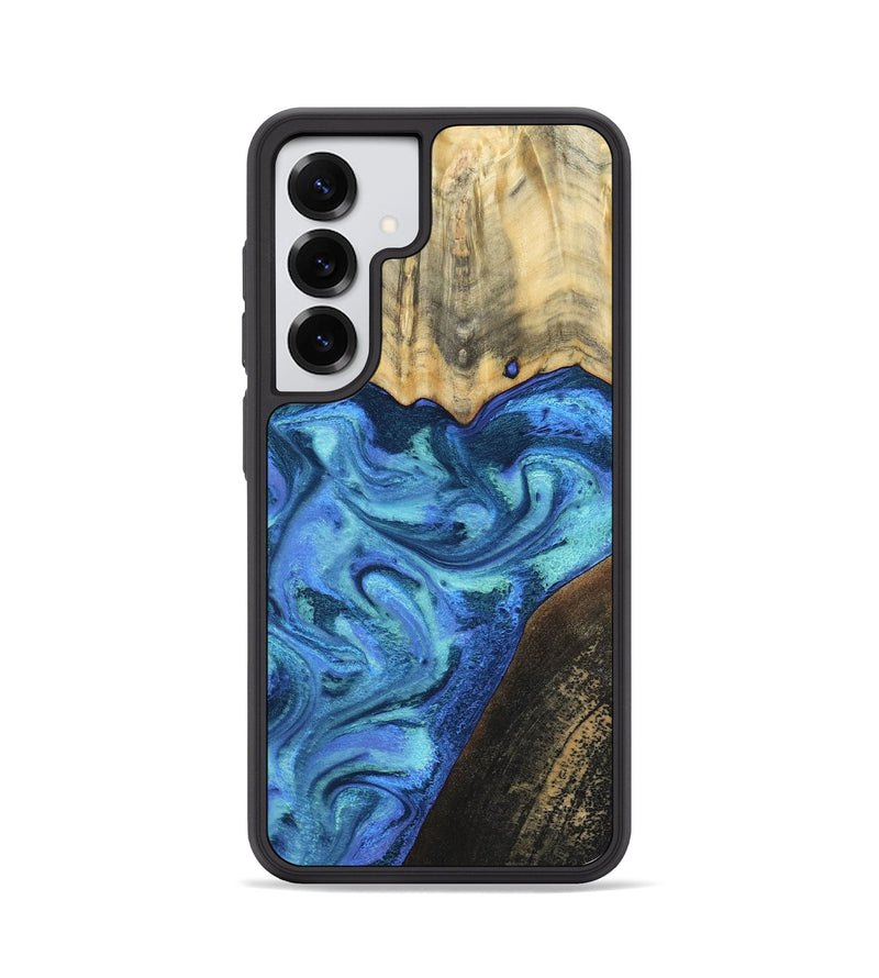 Galaxy S25 Wood Phone Case - Brenton (Blue, 799428)