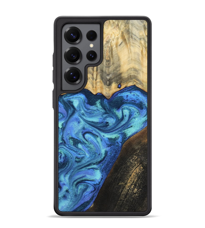 Galaxy S25 Ultra Wood Phone Case - Brenton (Blue, 799428)