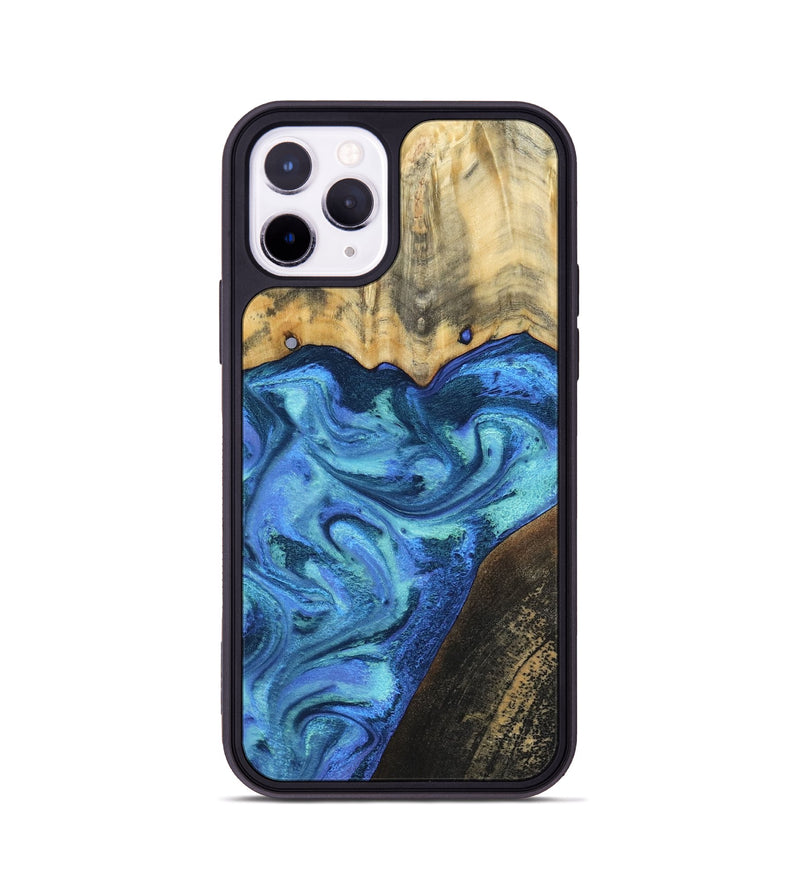 iPhone 11 Pro Wood Phone Case - Brenton (Blue, 799428)
