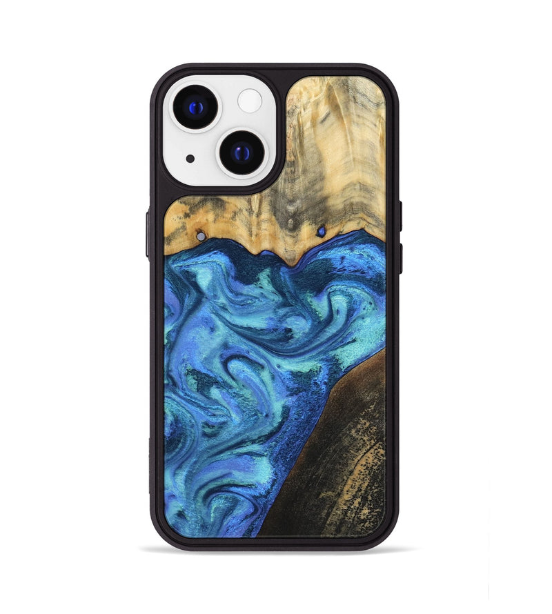iPhone 13 Wood Phone Case - Brenton (Blue, 799428)