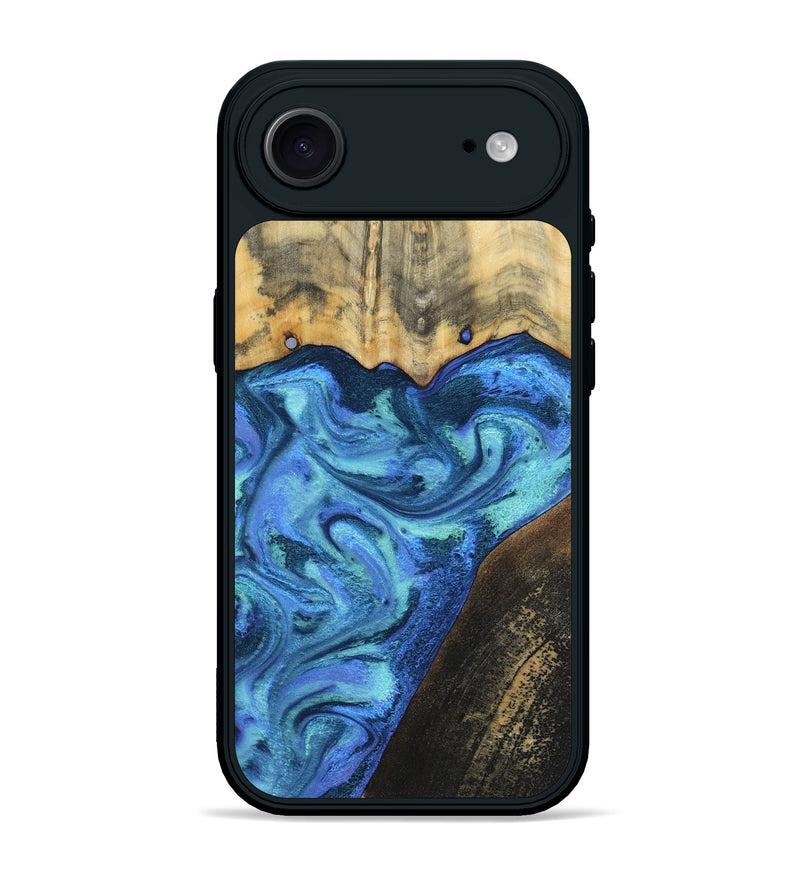 iPhone 17 Air Wood Phone Case - Brenton (Blue, 799428)
