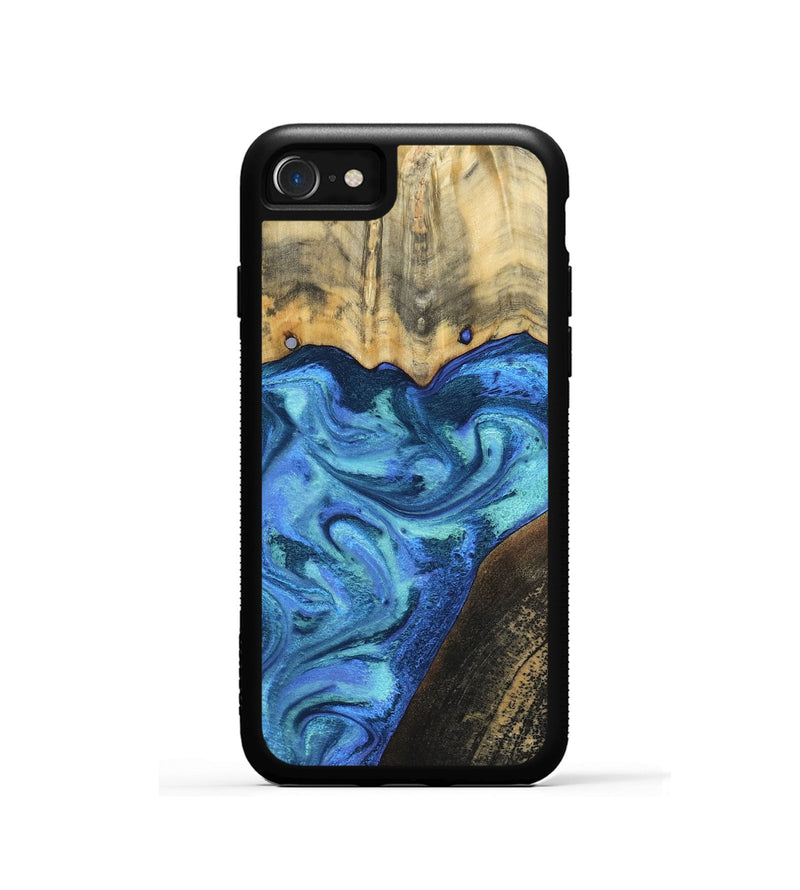 iPhone SE Wood Phone Case - Brenton (Blue, 799428)