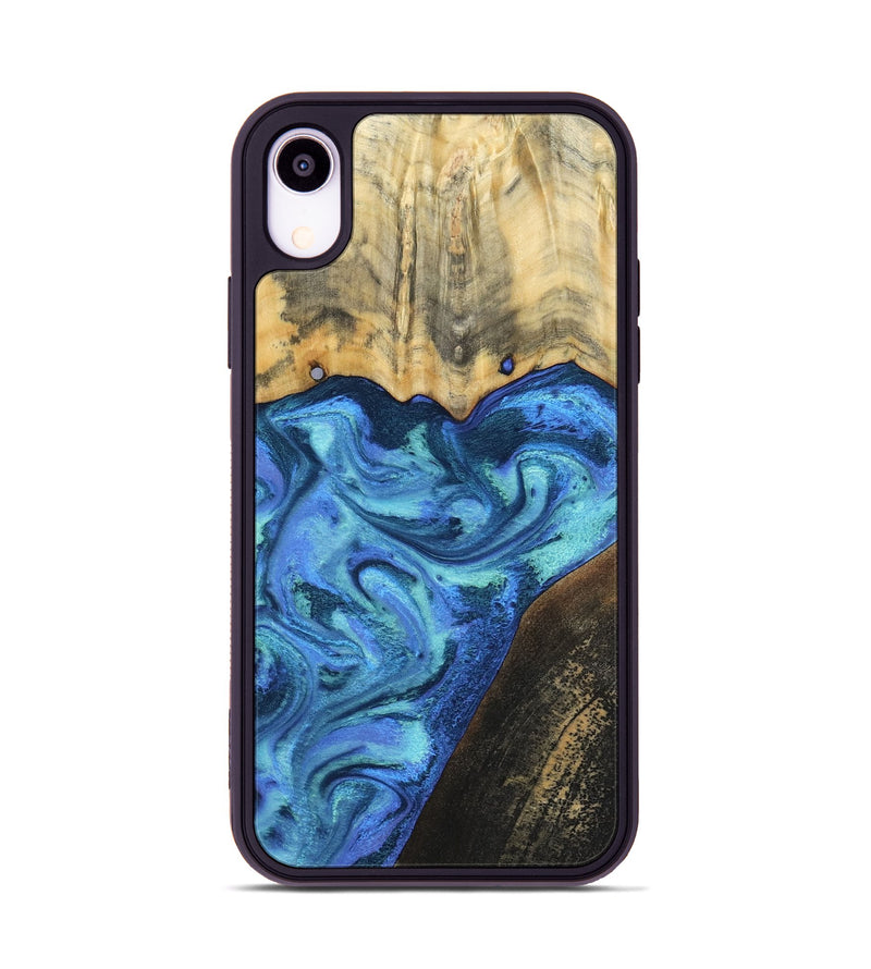 iPhone Xr Wood Phone Case - Brenton (Blue, 799428)
