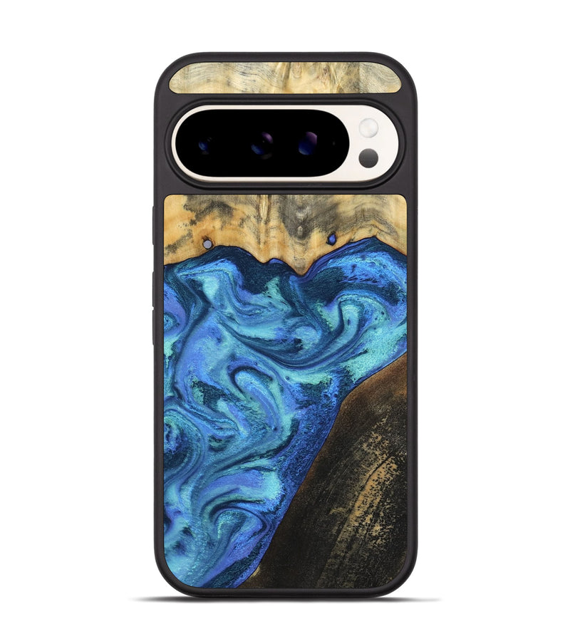 Pixel 9 Pro Wood Phone Case - Brenton (Blue, 799428)