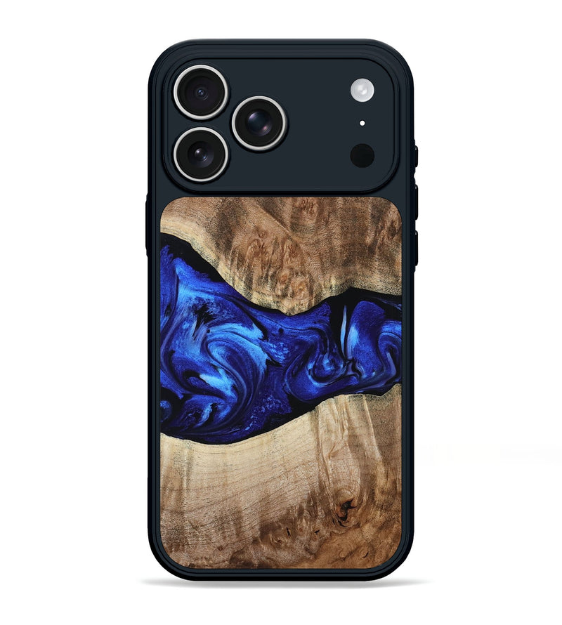 iPhone 17 Pro Max Wood Phone Case - Ada (Blue, 799429)