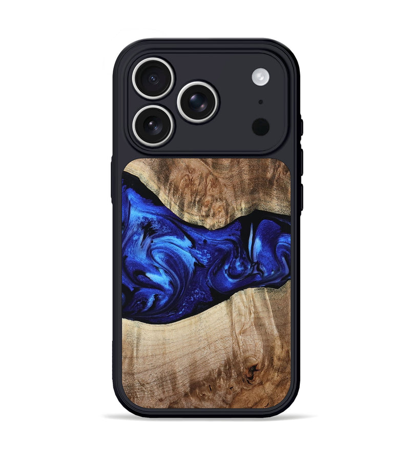 iPhone 17 Pro Wood Phone Case - Ada (Blue, 799429)