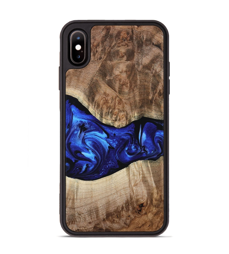 iPhone Xs Max Wood Phone Case - Ada (Blue, 799429)