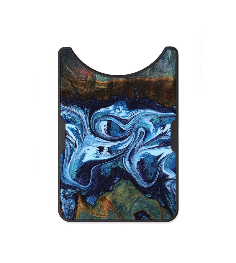 Alloy Wood Wallet - Dawna (Blue, 799431)