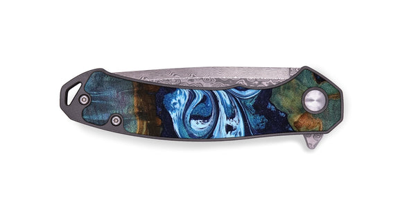 EDC Wood Pocket Knife - Dawna (Blue, 799431)