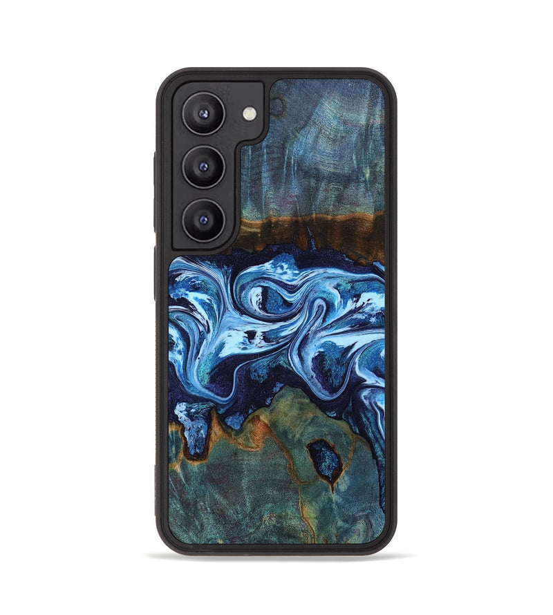Galaxy S23 Wood Phone Case - Dawna (Blue, 799431)