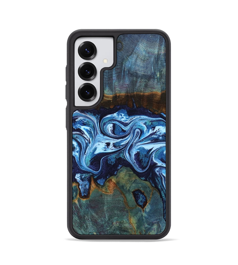 Galaxy S25 Wood Phone Case - Dawna (Blue, 799431)