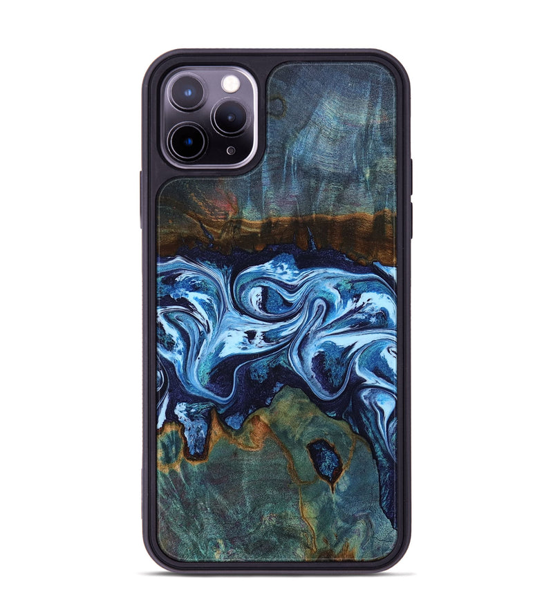 iPhone 11 Pro Max Wood Phone Case - Dawna (Blue, 799431)