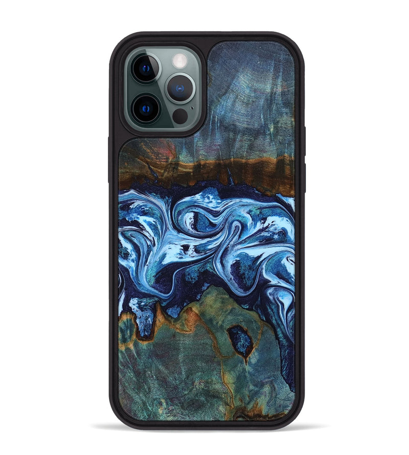 iPhone 12 Pro Max Wood Phone Case - Dawna (Blue, 799431)