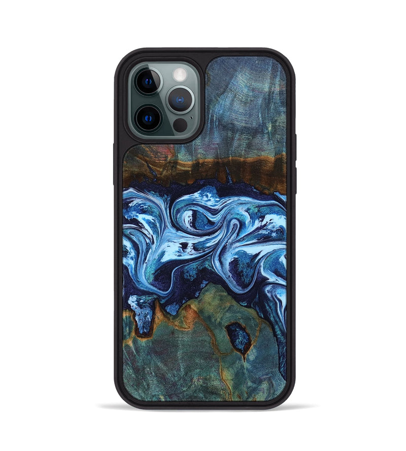 iPhone 12 Pro Wood Phone Case - Dawna (Blue, 799431)