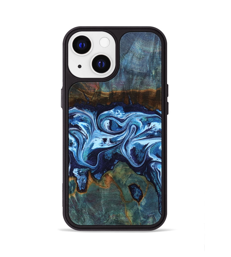 iPhone 13 Wood Phone Case - Dawna (Blue, 799431)
