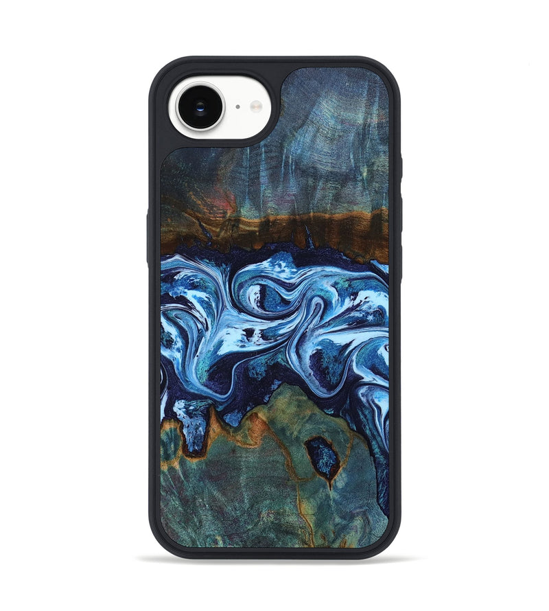 iPhone 16e Wood Phone Case - Dawna (Blue, 799431)