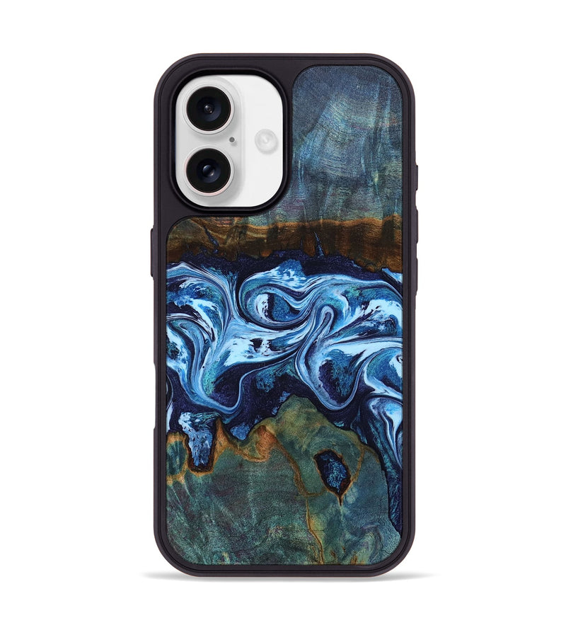 iPhone 17 Wood Phone Case - Dawna (Blue, 799431)