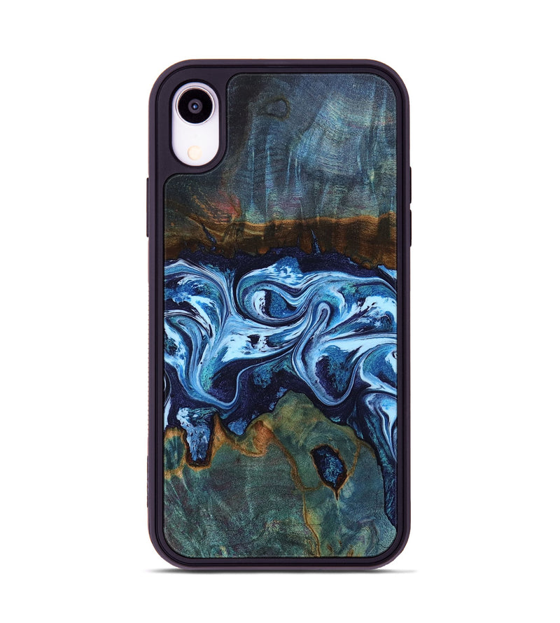 iPhone Xr Wood Phone Case - Dawna (Blue, 799431)
