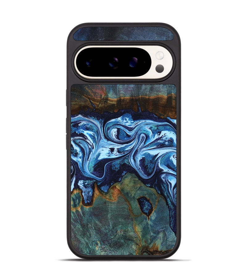 Pixel 9 Pro Wood Phone Case - Dawna (Blue, 799431)