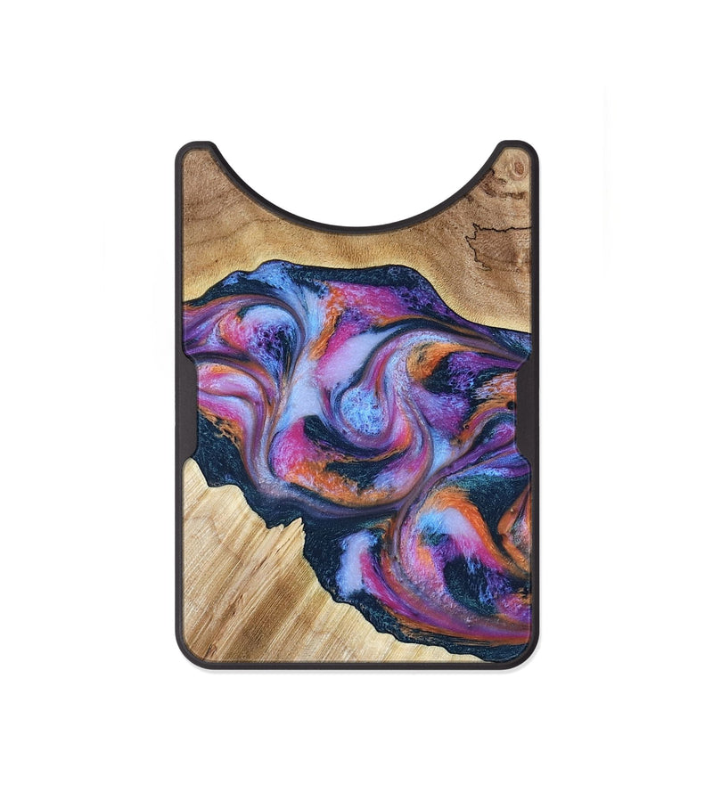 Alloy Wood Wallet - Lina (Blue, 799432)