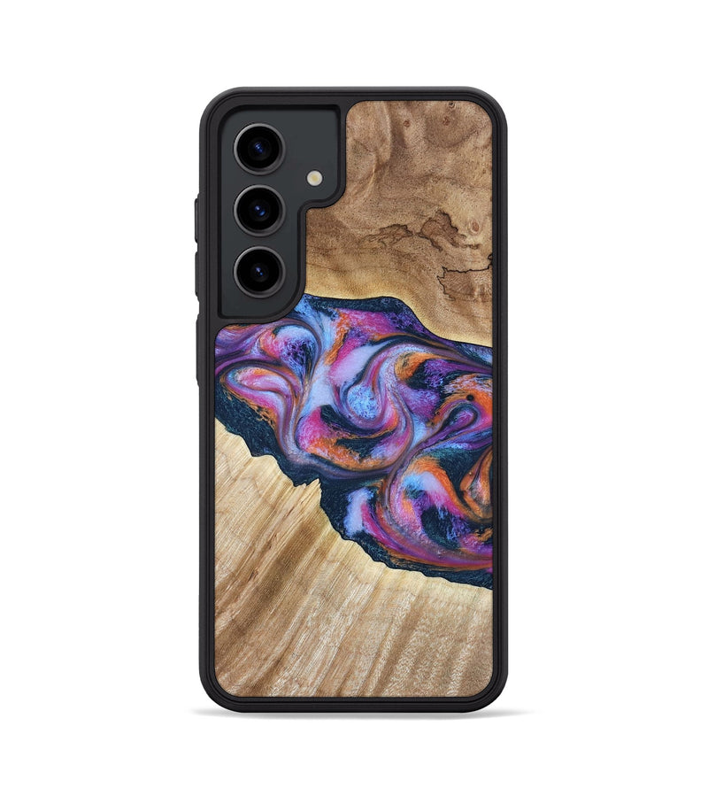 Galaxy S24 Wood Phone Case - Lina (Blue, 799432)