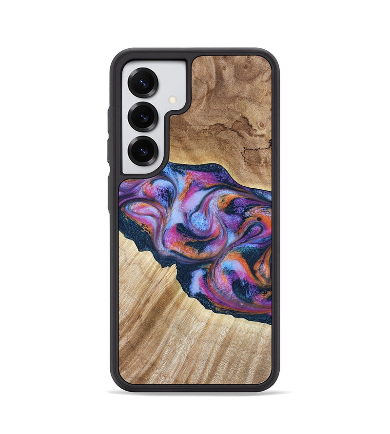 Galaxy S25 Wood Phone Case - Lina (Blue, 799432)