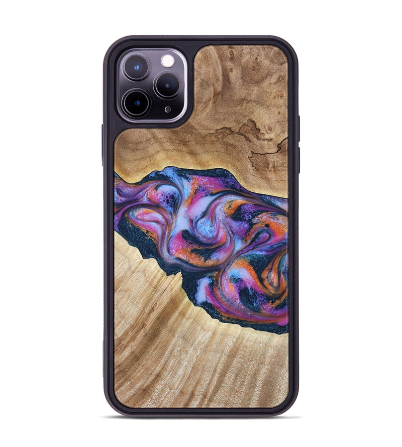 iPhone 11 Pro Max Wood Phone Case - Lina (Blue, 799432)