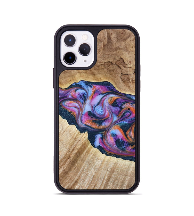 iPhone 11 Pro Wood Phone Case - Lina (Blue, 799432)