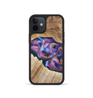 iPhone 12 mini Wood Phone Case - Lina (Blue, 799432)