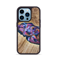 iPhone 14 Pro Wood Phone Case - Lina (Blue, 799432)