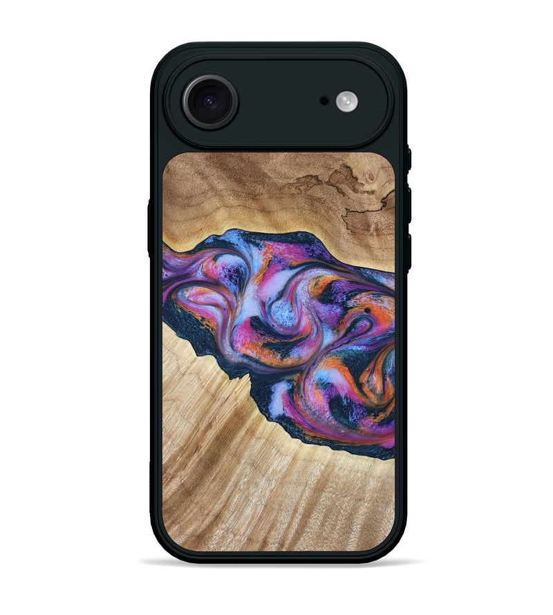 iPhone 17 Air Wood Phone Case - Lina (Blue, 799432)