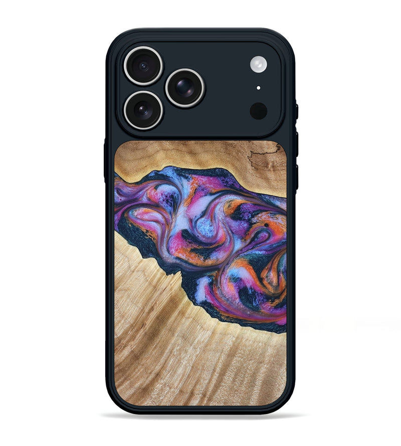 iPhone 17 Pro Max Wood Phone Case - Lina (Blue, 799432)