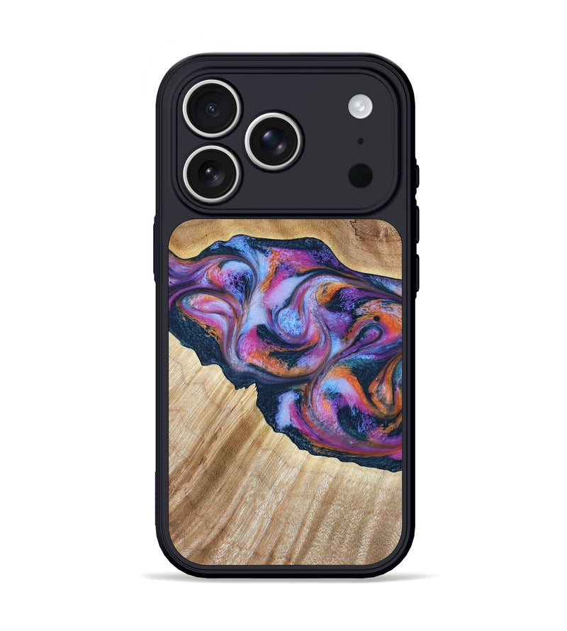 iPhone 17 Pro Wood Phone Case - Lina (Blue, 799432)