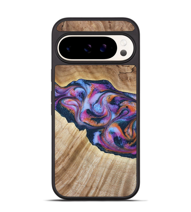 Pixel 9 Wood Phone Case - Lina (Blue, 799432)