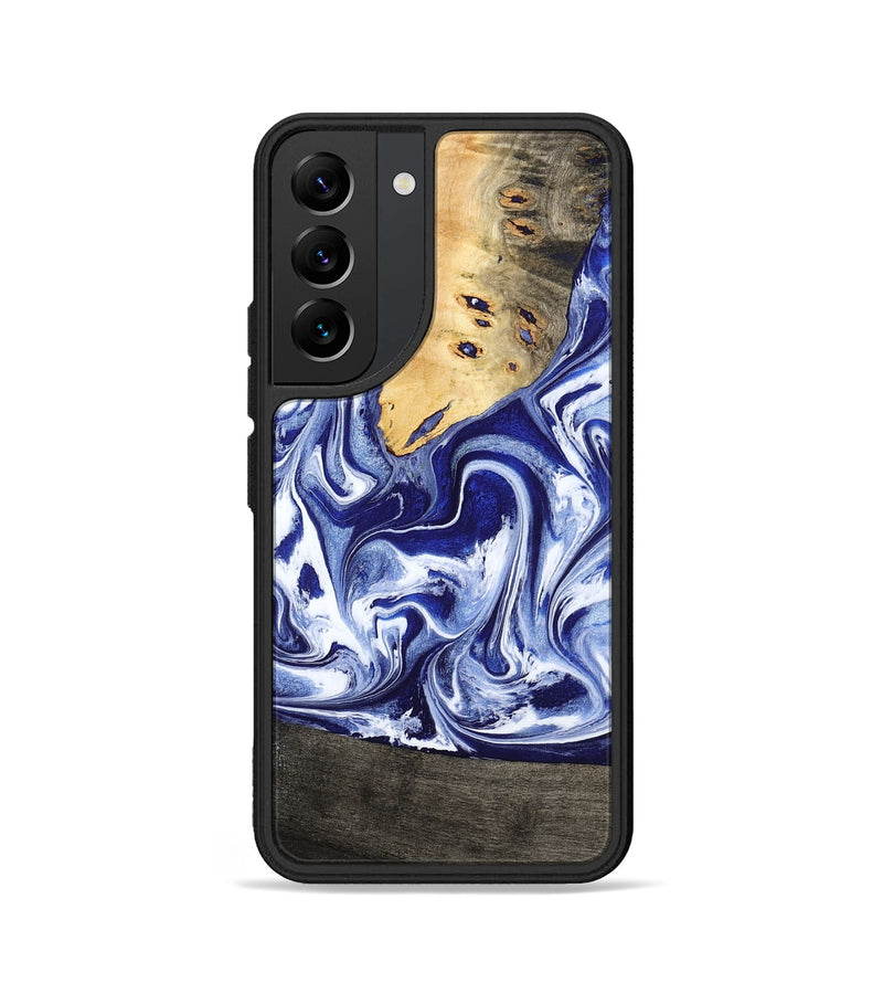 Galaxy S22 Wood Phone Case - Boaz (Blue, 799433)