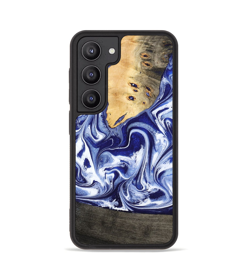 Galaxy S23 Wood Phone Case - Boaz (Blue, 799433)