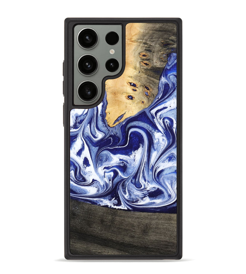 Galaxy S23 Ultra Wood Phone Case - Boaz (Blue, 799433)