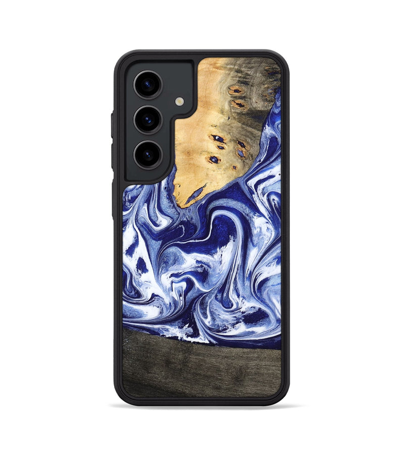 Galaxy S24 Wood Phone Case - Boaz (Blue, 799433)
