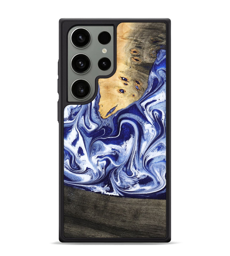 Galaxy S24 Ultra Wood Phone Case - Boaz (Blue, 799433)