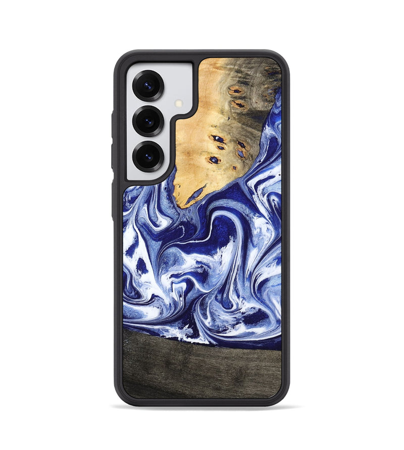 Galaxy S25 Wood Phone Case - Boaz (Blue, 799433)