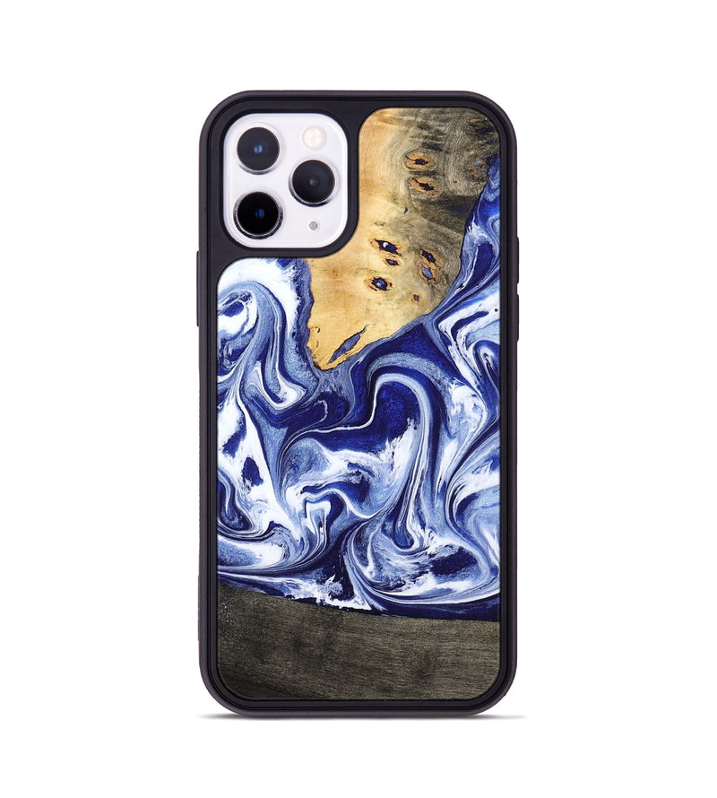 iPhone 11 Pro Wood Phone Case - Boaz (Blue, 799433)